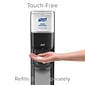 PURELL MESSENGER ES 8 Automatic Floor Stand Hand Sanitizer Dispenser, Silver/Graphite (7318-DS-SLV)
