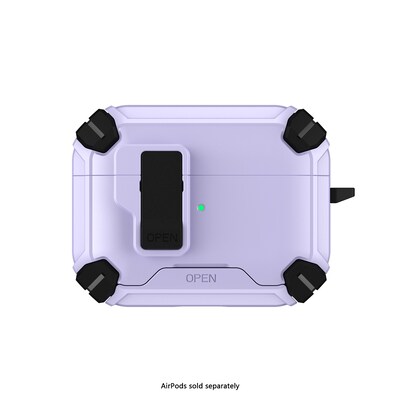 SaharaCase Raider Series Heavy Duty Case Compatible with Magsafe for Airpods Pro 3, Secure Lock, Purple Orchid (HP00219)