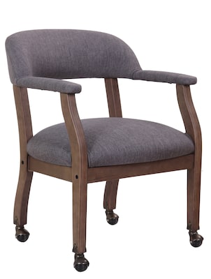 Boss® Captains Guest Chair in Slate Gray Linen (B9545DW-SG)