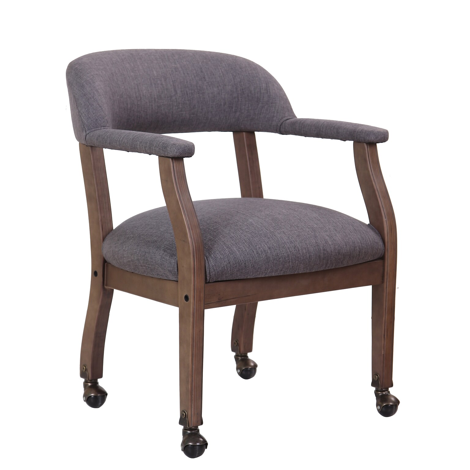 Boss Captains Guest Chair in Slate Gray Linen (B9545DW-SG)