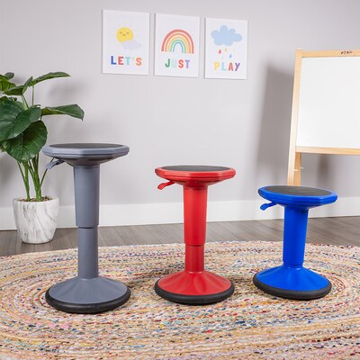 Bintiva Height Adjustable Wobble Stool, Purple (BNVADWOBPUR)