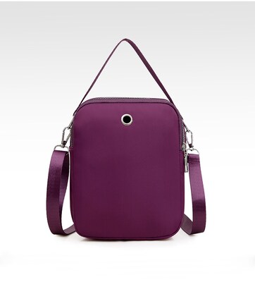 Nicci Polyester Cross-Body Quilted Bag, Purple (CBM240510A-PUR)