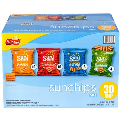 Sunchips Multigrain Chips Variety Pack & Jack Links Beef Jerky Variety Pack, 2/Pack (600-04175)