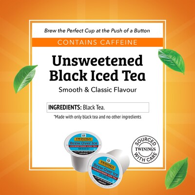 Twinings Iced Unsweetened Black Tea, Keurig® K-Cup® Pods, 24/Box (F16926)