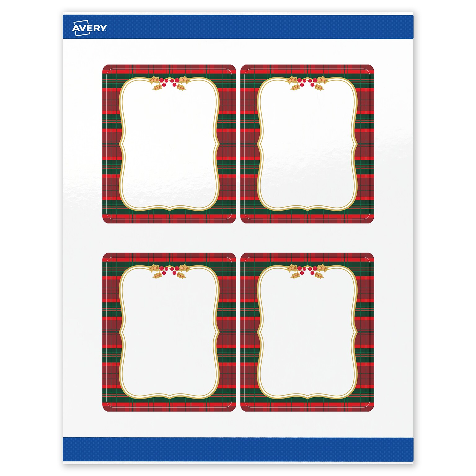 Avery Rectangle Multipurpose Labels, 4 x 3-1/3, White, 40/Pack (19479370507)