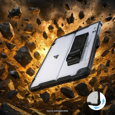 SaharaCase Raider Series Heavy Duty Case with Hand Strap for Microsoft Surface Pro 12", Shoulder Strap, Crystal Clear (TB00482)