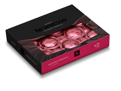 Nespresso Colombia Organic Coffee Nespresso Professional Capsules, Espresso Roast, 50/Box (8906.84)