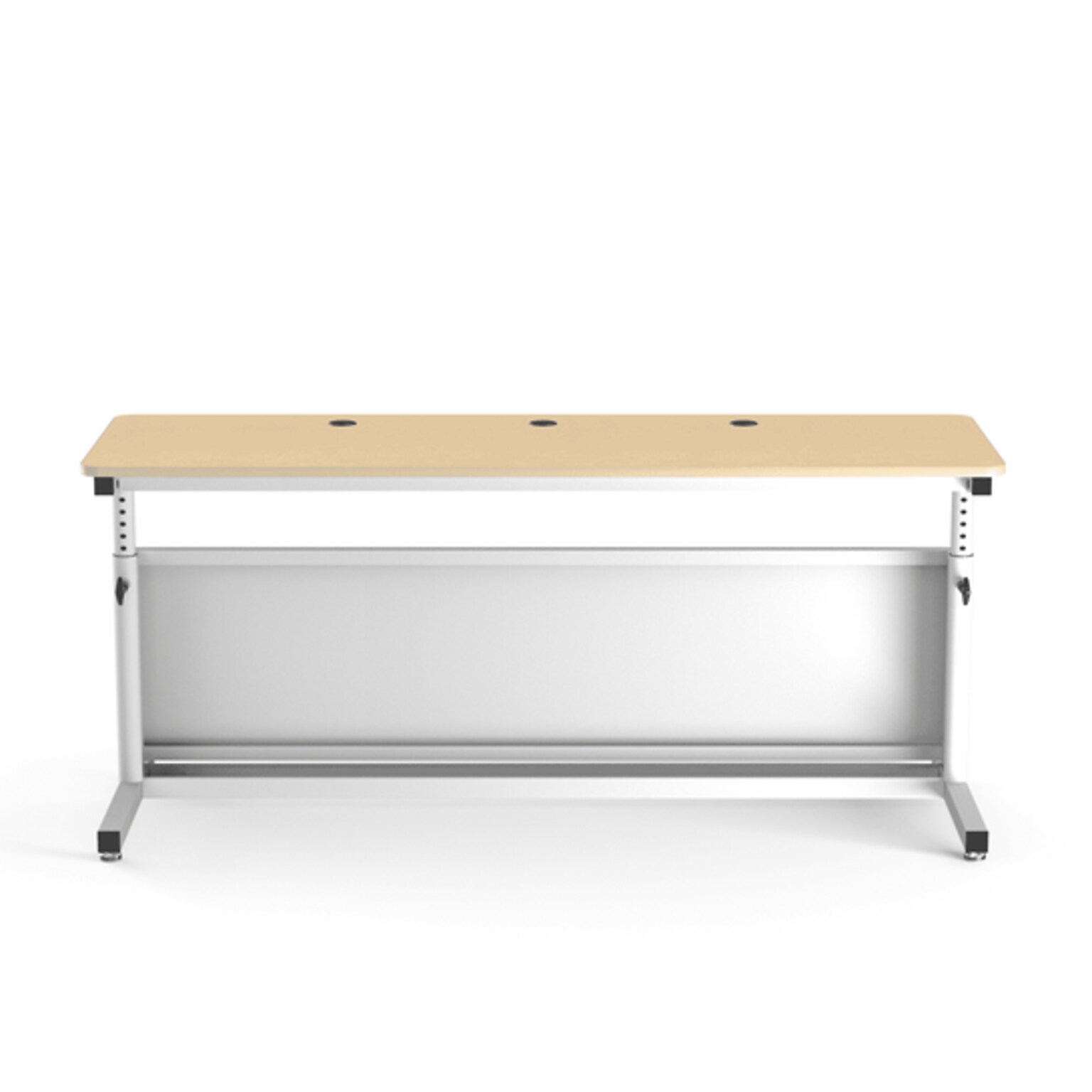 VersaDesk Deluxe 72W Manual Adjustable Standing Computer Table, Maple/White (CTL7224-WM)