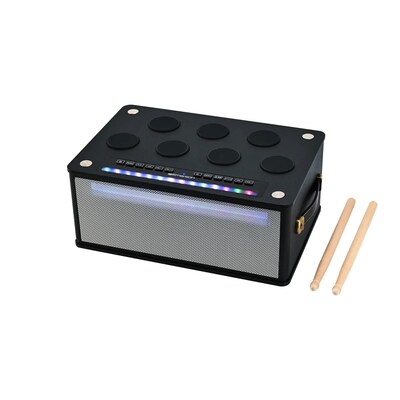 Emerson Bluetooth Party Speaker with Digital Drum Pads, Black (EDS-1000-BK)