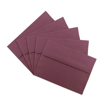 JAM Paper® A7 Invitation Envelopes, 5.25 x 7.25, Burgundy, 25/Pack (36395846)