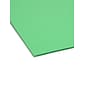 Smead Heavy Duty Reinforced File Folder, Straight Cut, Letter Size, Green, 100/Box (12110)