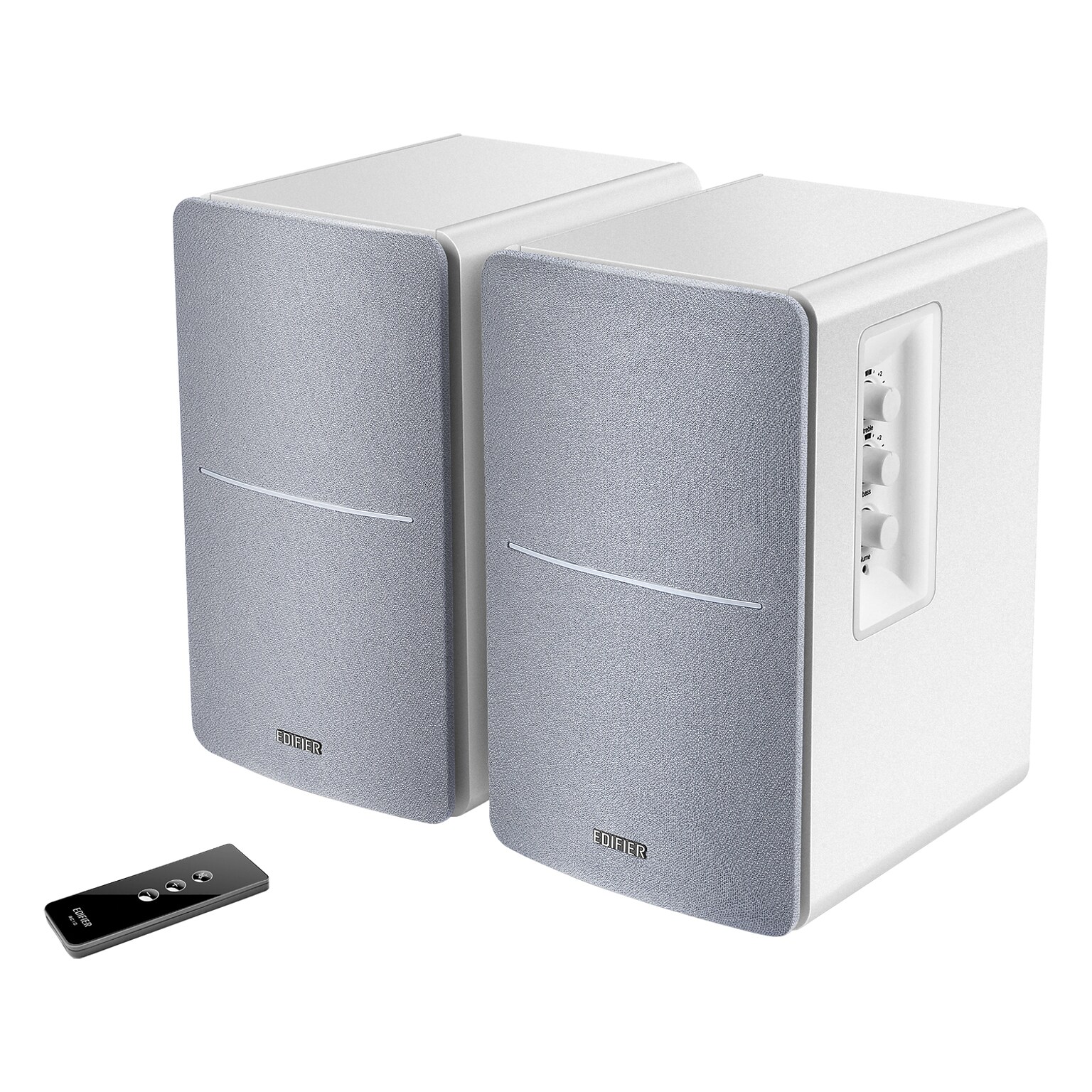 Edifier R1280T 42W Continuous-Power Amplified Bookshelf Speakers, 2-Count, White