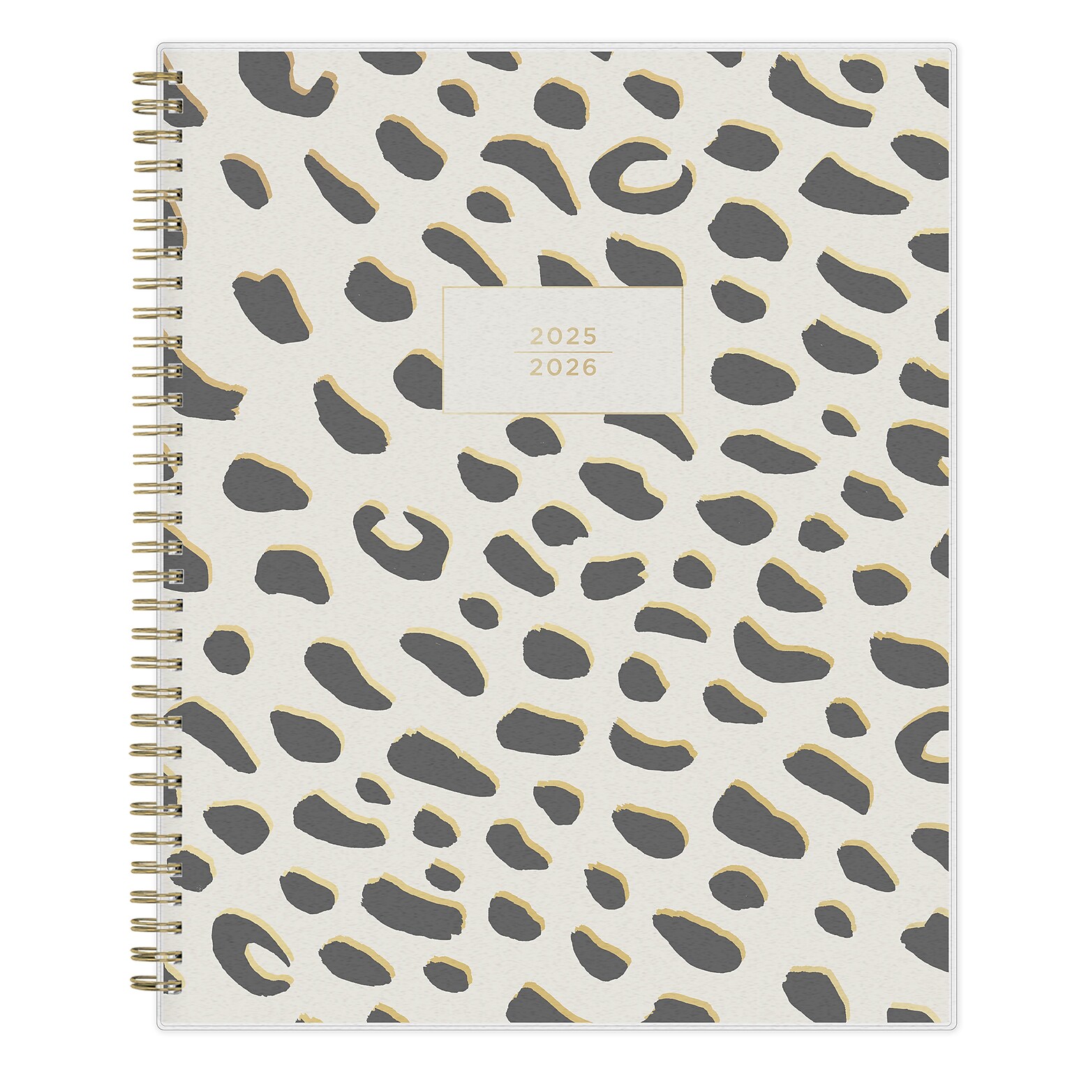 2025-2026 Blue Sky Leopard 8.5 x 11 Academic Year Weekly & Monthly Planner, Plastic Cover, Multicolored (149046-A26)
