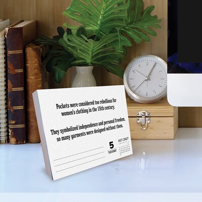 2027 Willow Creek Today I Learned 6.2" x 5.4" Day-to-Day Calendar, Assorted Colors (63774)