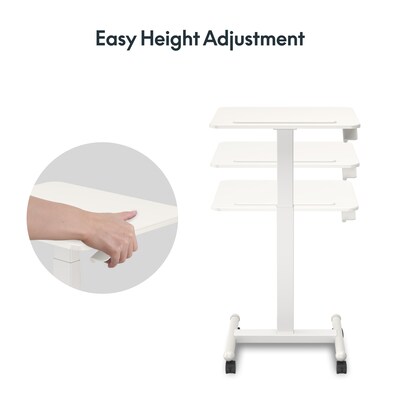 Flexispot Mobile Table Cart, White (MT3W-E)