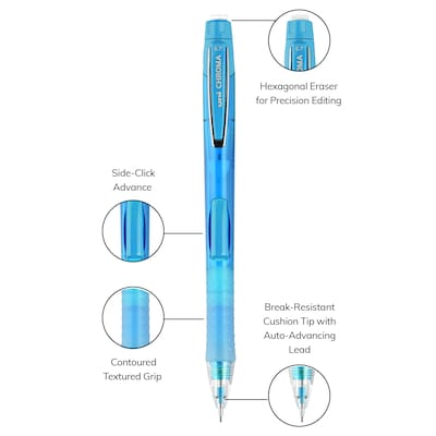 uni-ball Chroma Mechanical Pencil, 0.7mm, #2 Hard Lead, 2/Pack (90192)