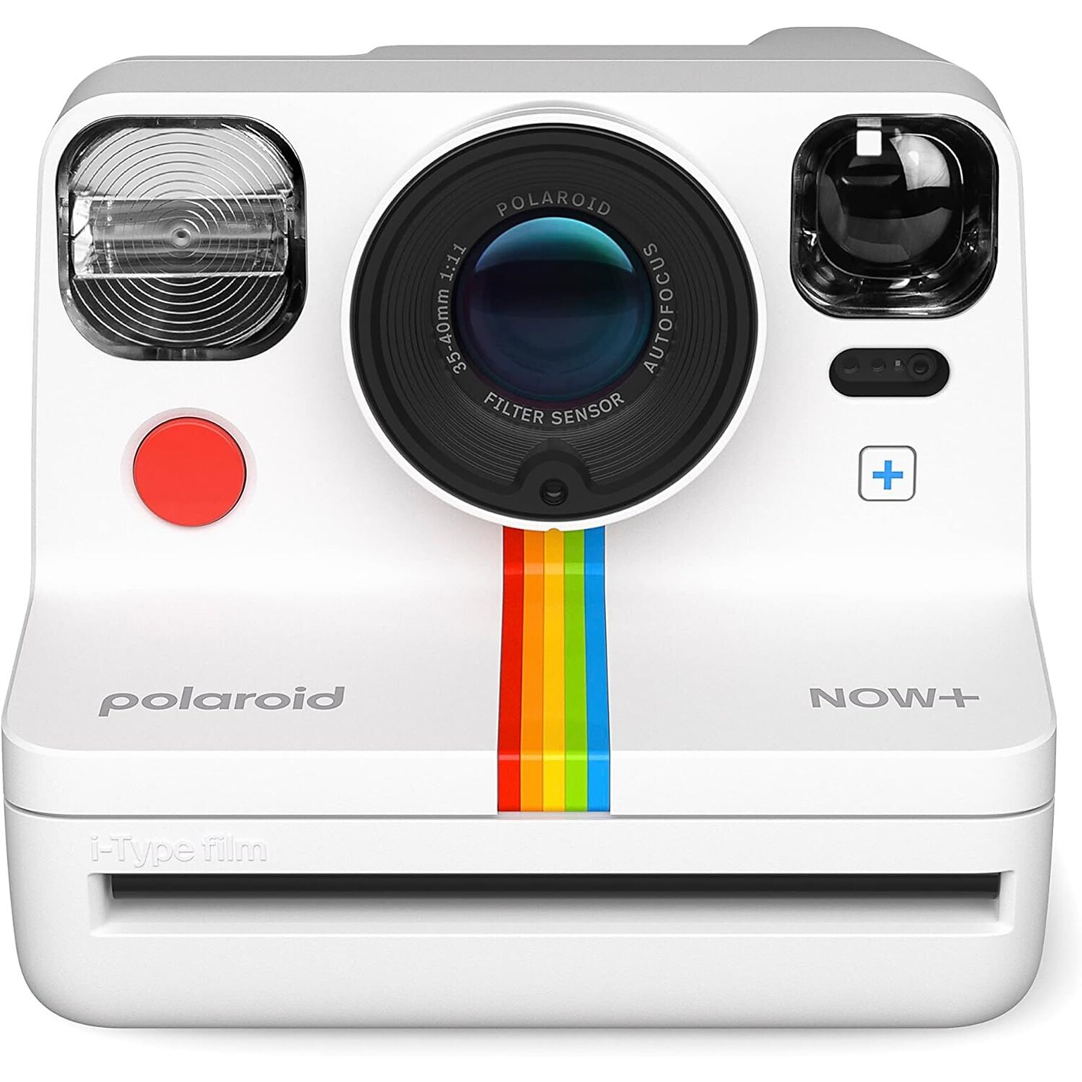 Polaroid Now+ 2nd Generation I-Type Instant Film Bluetooth Connected App Controlled Camera, White (9077)