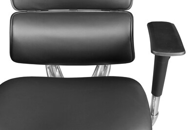 Regency Omega Ergonomic Leather Executive Office Chair w/ Headrest, Black (OMG004BK)