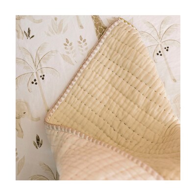 Baby Crane Kendi Quilted Blanket, Neutral (BC-120QB)