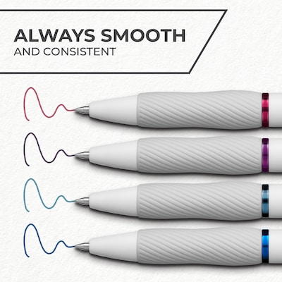 Sharpie S-Gel Pens, Medium Point, 0.7mm, Assorted Ink, 4/Pack (2230933)