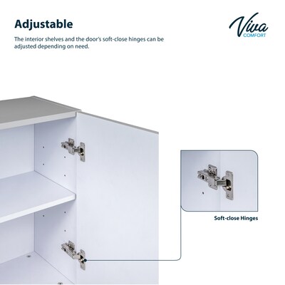 Viva Comfort 36'' H x 72" W Medical Cabinet with Center Sink and 72" W Wall Cabinet, 6 Doors, 3 Drawers (90272CS-GRY-WAL)