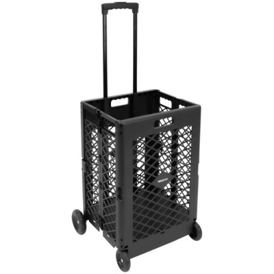 Mount-It! Mobile Rolling Mesh Utility Cart, Black (MI-906)