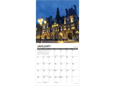 2025 Willow Creek Paris 12" x 12" Monthly Wall Calendar (44377)