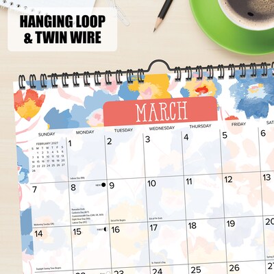 2027 Willow Creek Meadow Flowers 12" x 12" Monthly Wall Calendar, Assorted Colors (65624)