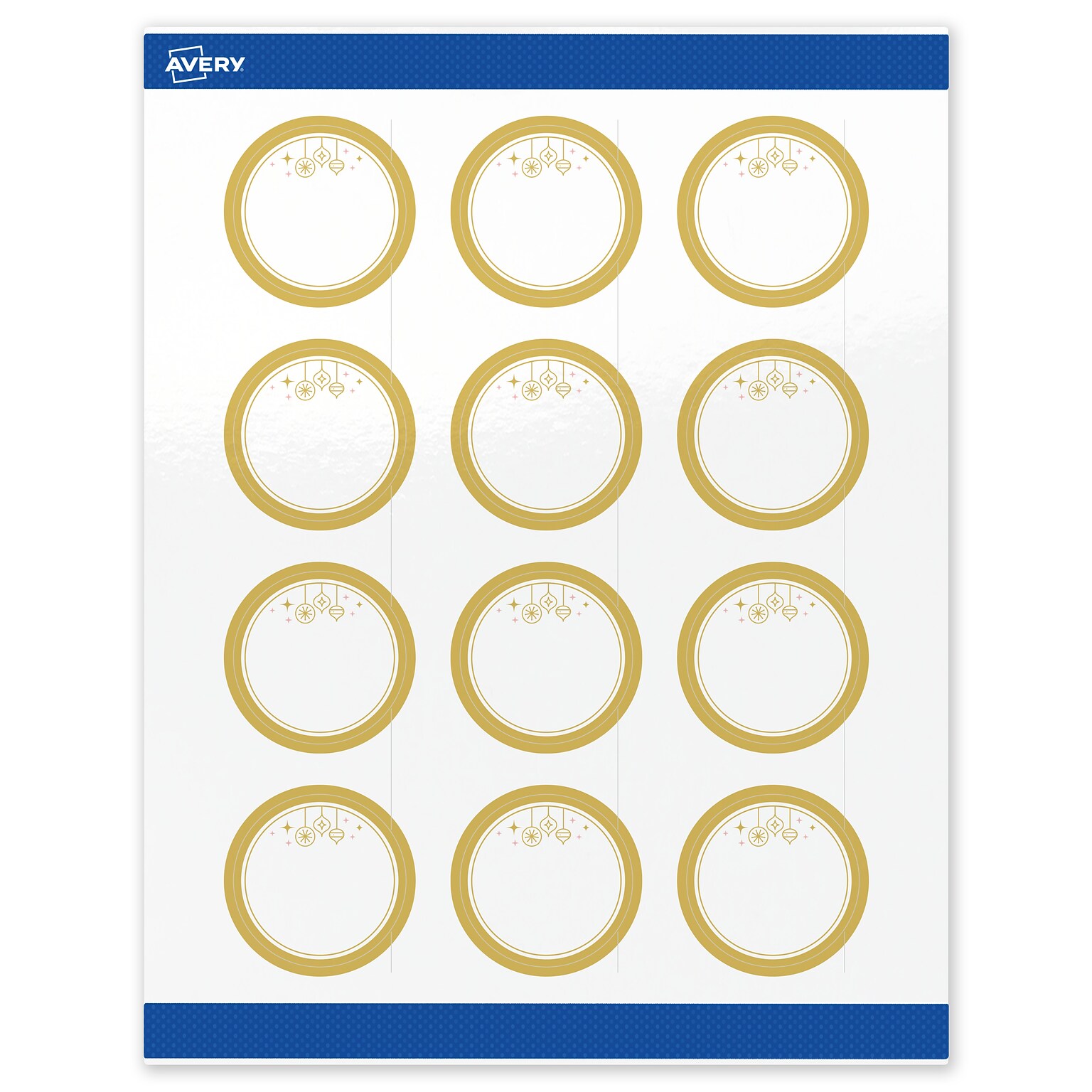 Avery Circle Multipurpose Labels, 2 Dia., White, 120/Pack (19479370537)