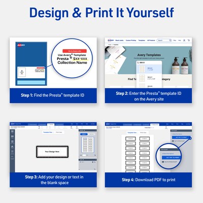 Avery Laser/Inkjet Square Multipurpose Labels, 3" x 3", White, 60/Pack (S00-F42)