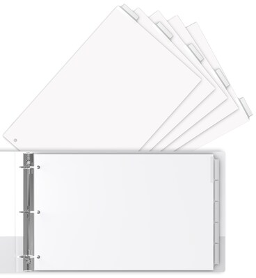 Stride Legal Size 5-Tab Index Dividers Landscape Orientation (63200)