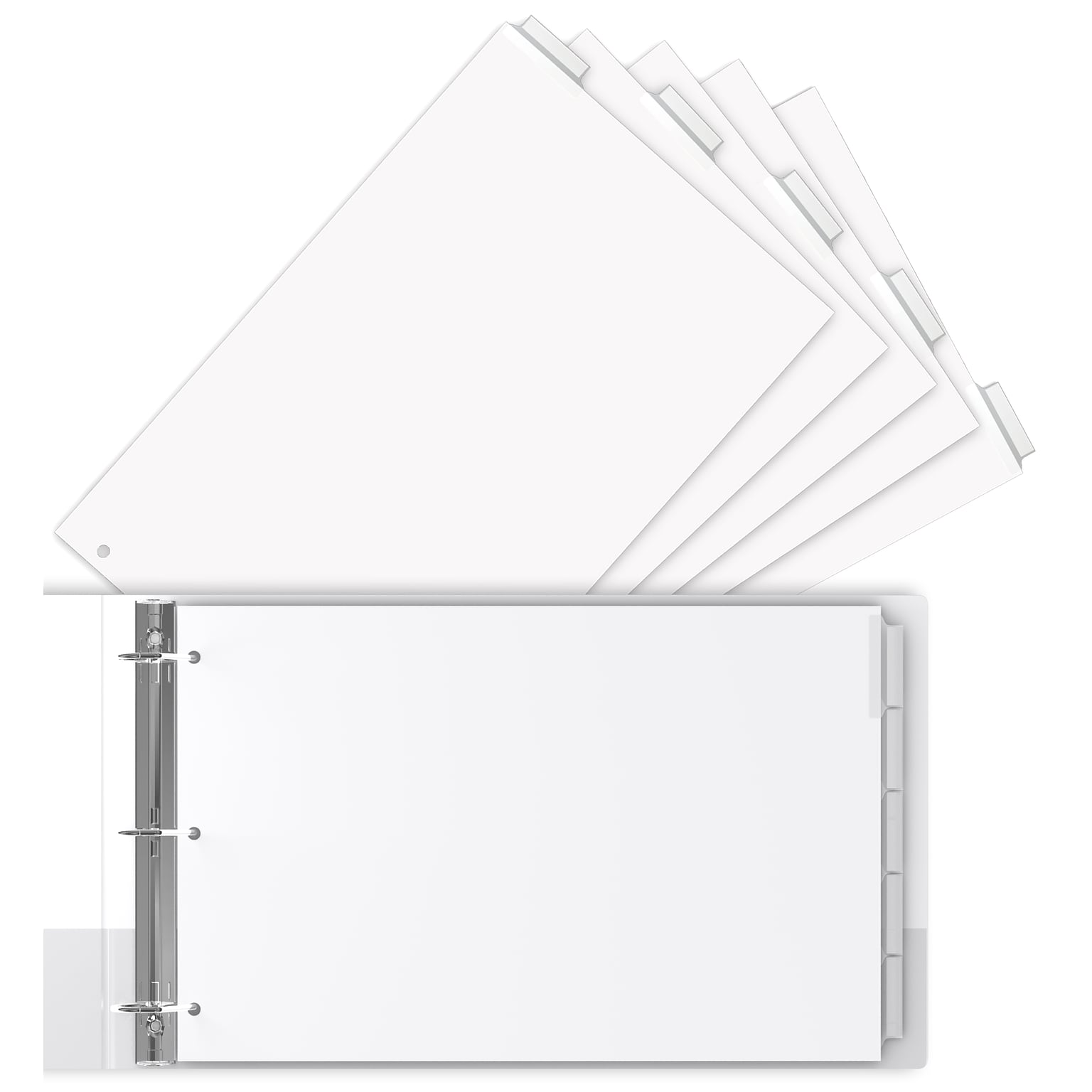 Stride Legal Size 5-Tab Index Dividers Landscape Orientation (63200)