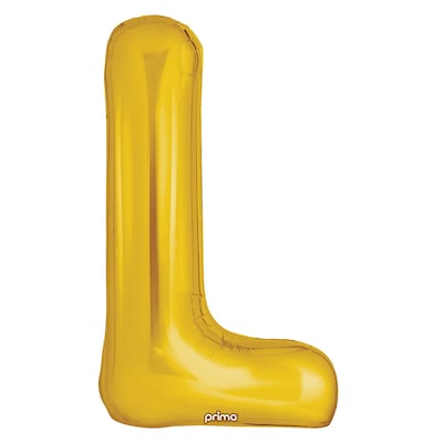 Party City (Air-Filled) 16 L Foil Balloon, Gold, 2/Pack (AM60050225-19)