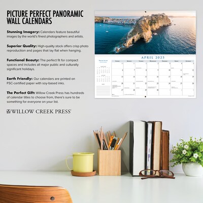 2025 Willow Creek 15" x 6.5" Monthly Wall Calendar, Multicolor (48290)