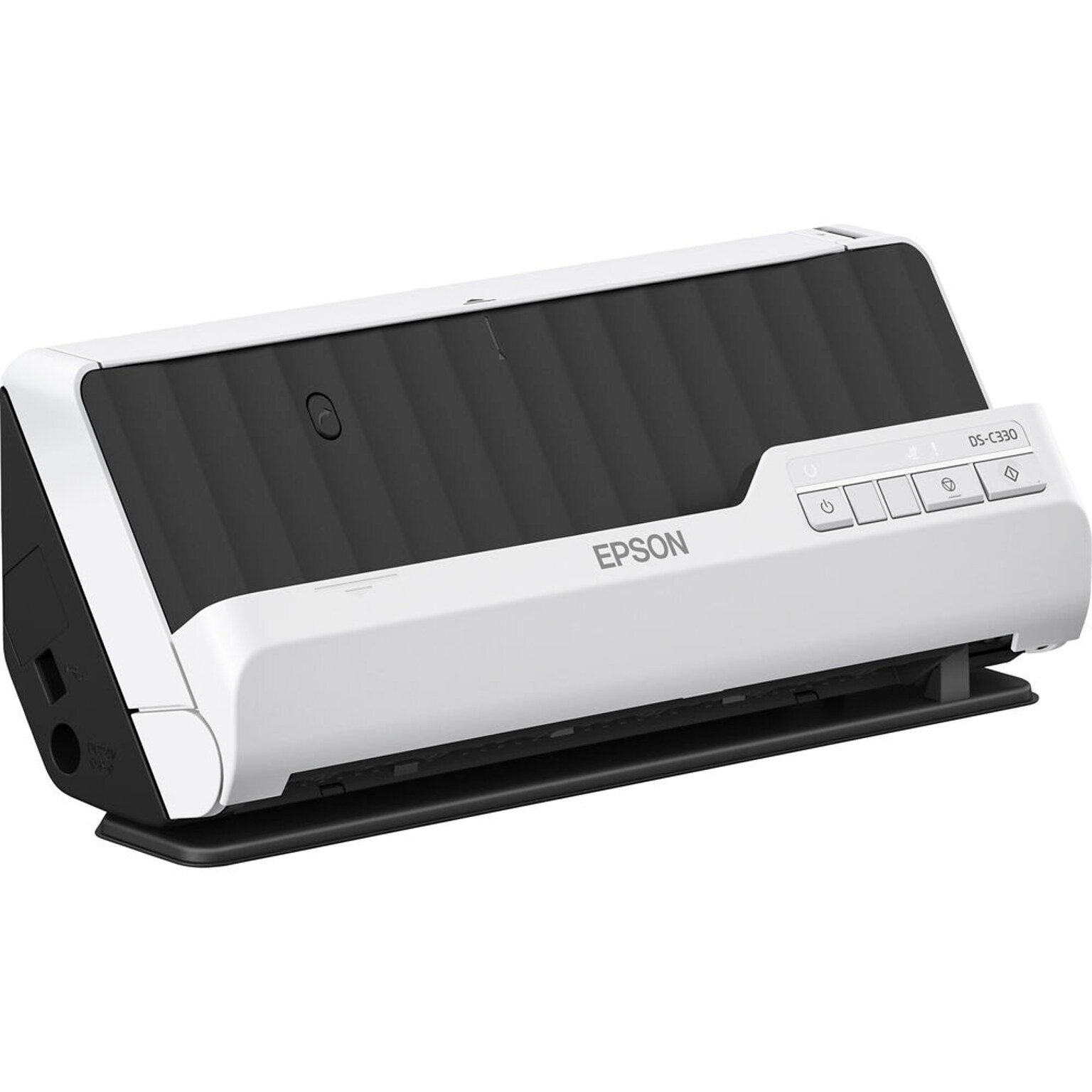 Epson DS-C330 Compact  USB Duplex Document Scanner, Black, White (B11B272201)