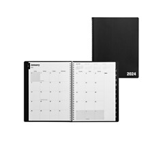 2024 Quill Brand® 8 x 11 14-Month Monthly/Weekly Planner, 8x11, Black (5216224QCC)