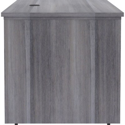 Lorell Essentials Series 72"W Electric Adjustable Standing Desk, Weathered Charcoal (LLR69578)
