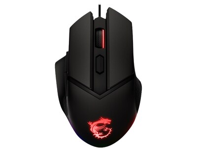 MSI CLUTCH GM20 ELITE Wired Right Handed Optical USB Gaming Mouse, Each (GM20ELITE)