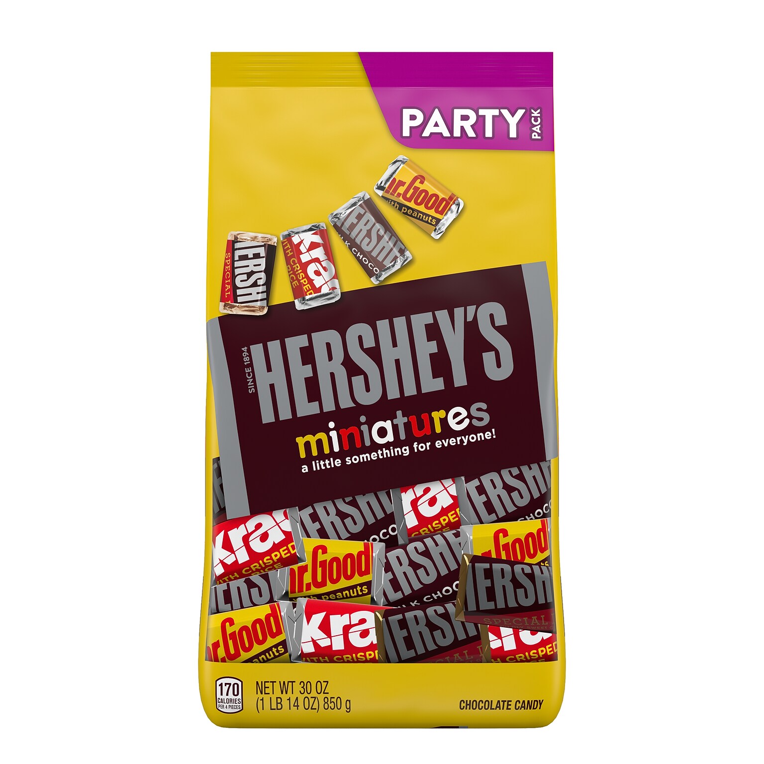 Hersheys Miniatures Assorted Chocolate Candy Party Pack, 30 oz. (246-00402)