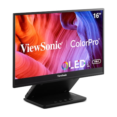 UPC 766907018196 product image for ViewSonic Portable 16 60 Hz LED Monitor, Black (VP16-OLED) | Quill | upcitemdb.com