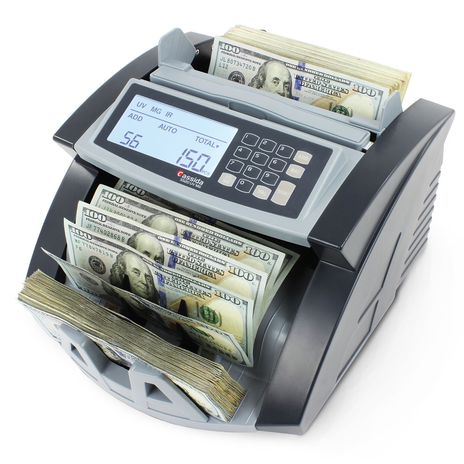 Cassida 5520 Series Bill Counter, Gray (5520UV/MG)