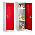 AdirOffice 48 Steel Single Tier Red Storage Locker (629-01-RED)