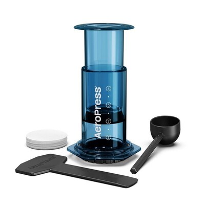 Aeropress Clear Coffee Press - Blue