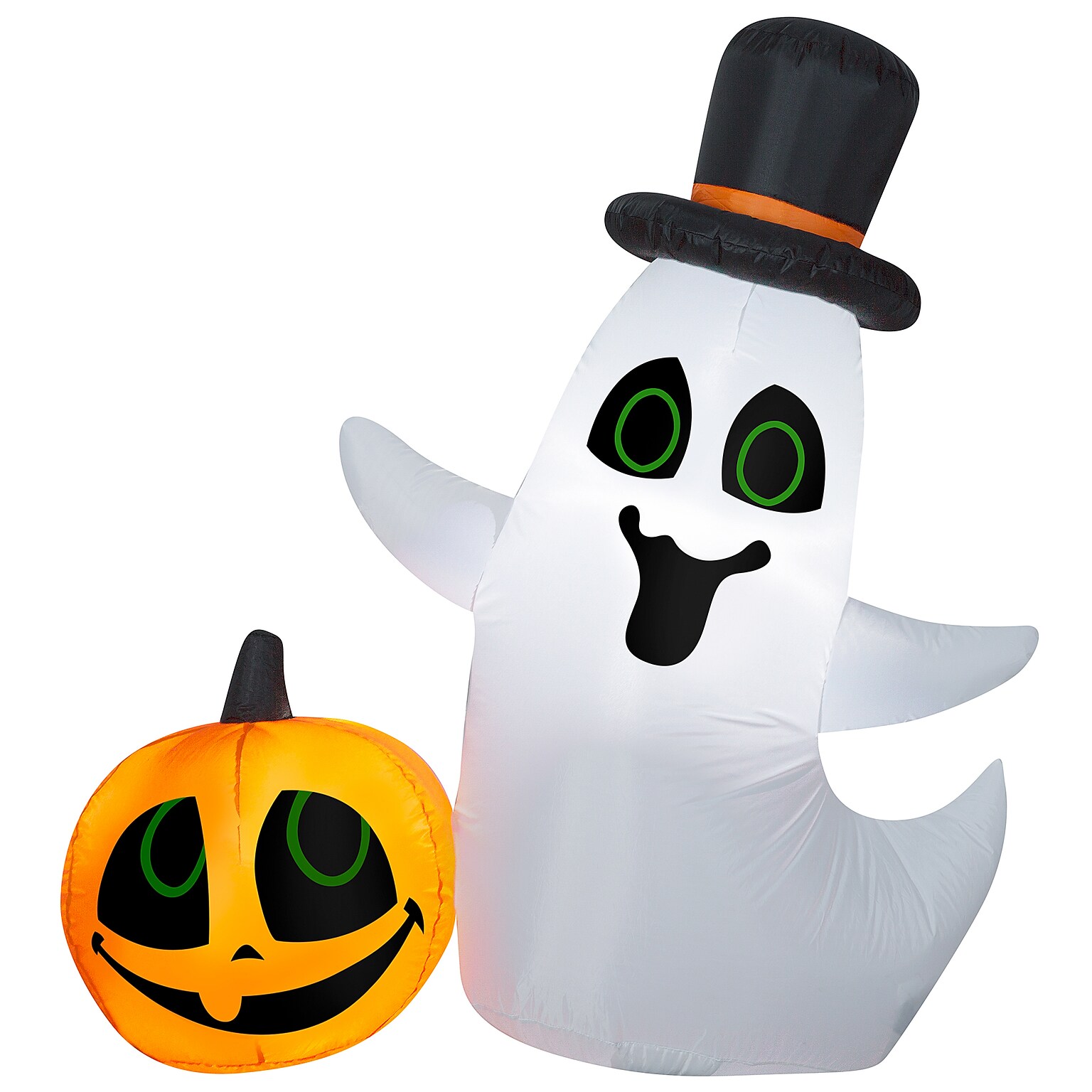 National Tree Company 4  Inflatable Ghost and Pumpkin (GE9-221982-1)