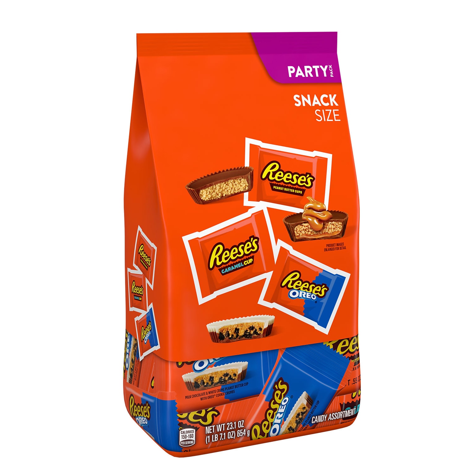 Reeses Snack Size Assorted Flavored Peanut Butter Cups Candy Party Pack, 23.1 oz. (34000464630)