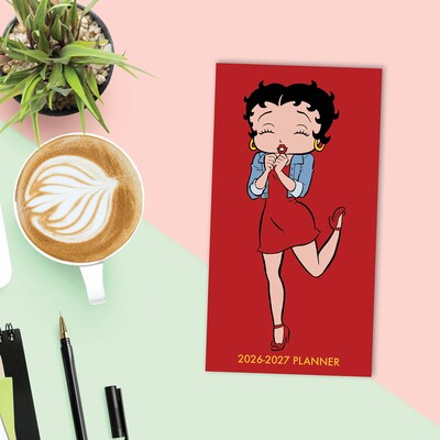 2026 Willow Creek Betty Boop 3.5" x 6.5" Monthly Planner, Paperboard Cover (56493)