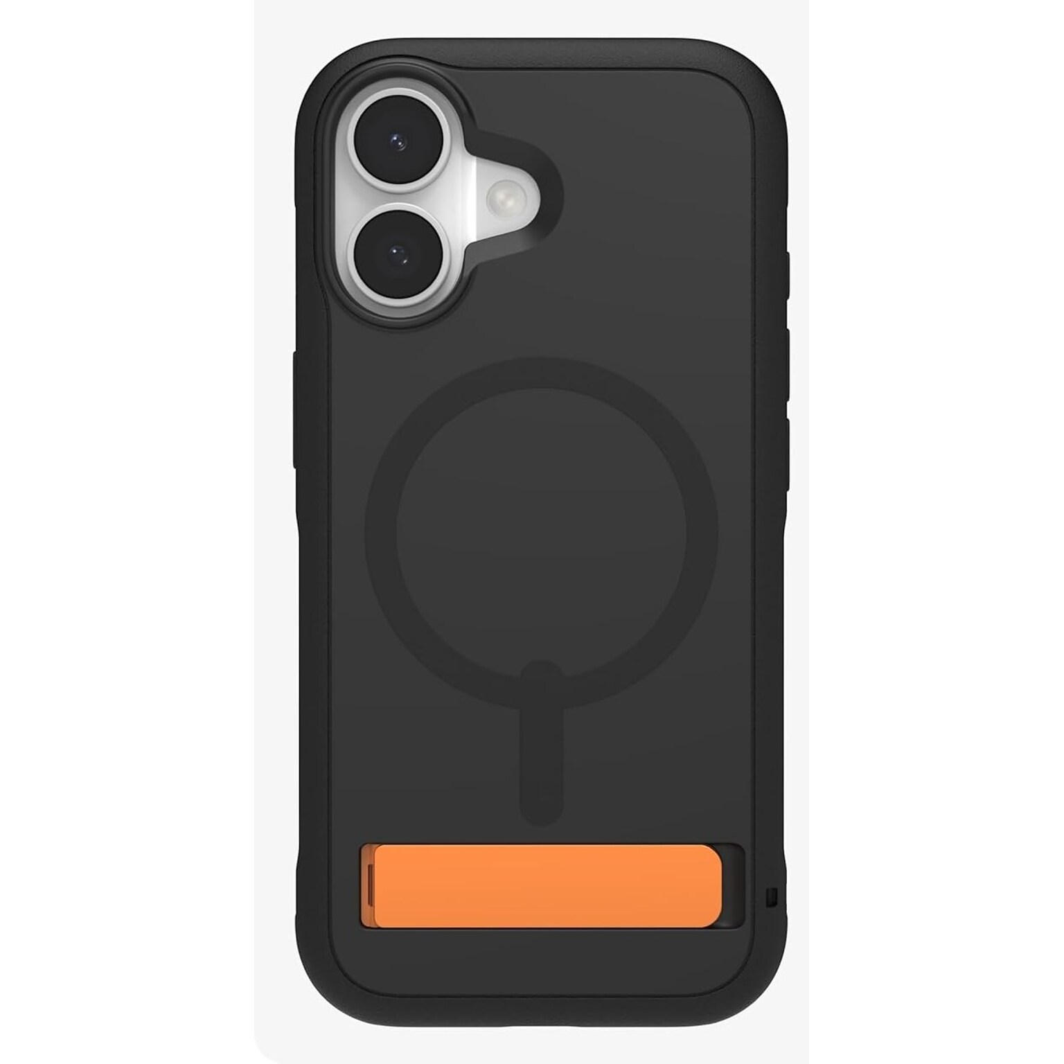 Zagg Sedona Snap with Kickstand MagSafe Phone Case for Apple iPhone 17, Shock Absorbing Bumpers, Flood Black (702319128)