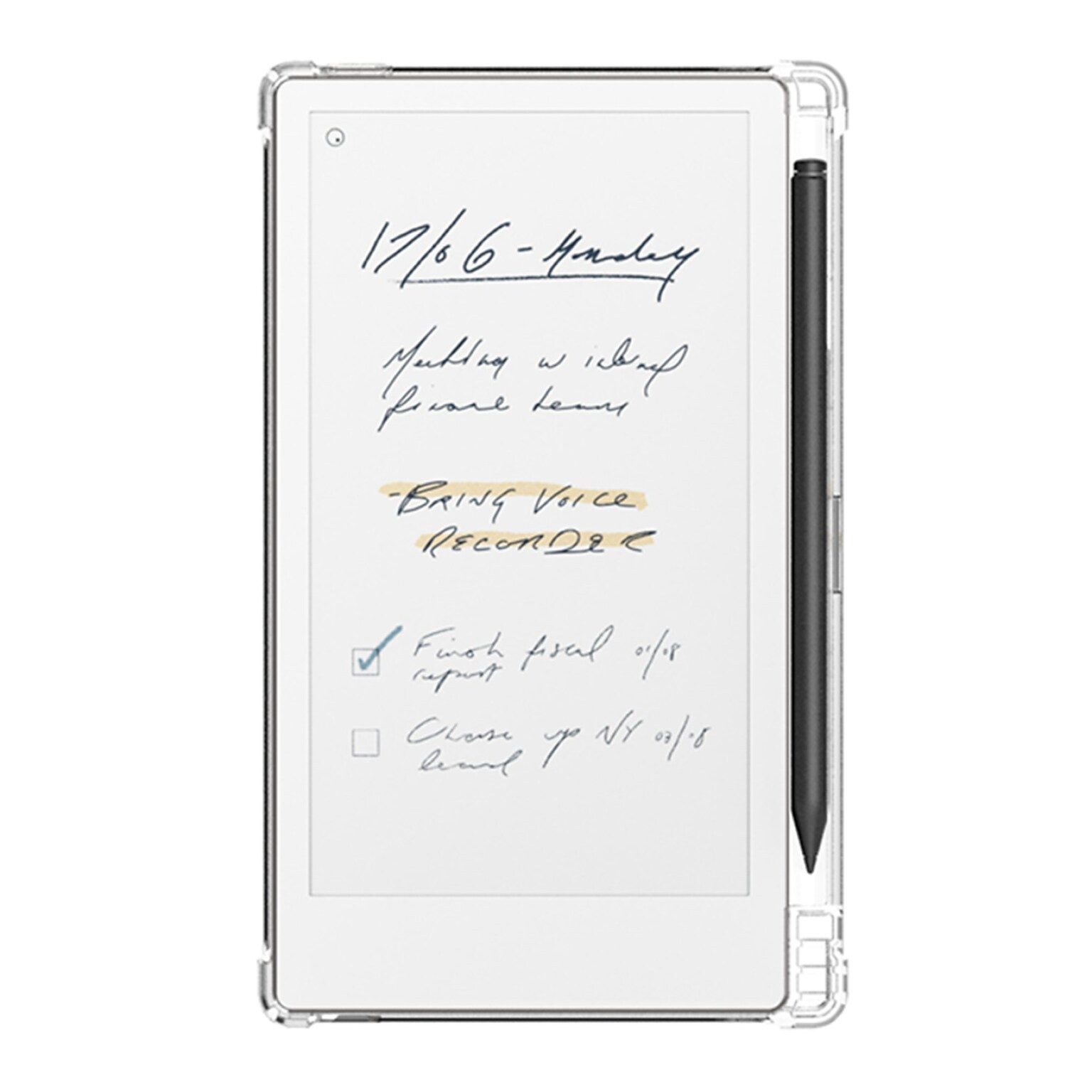 SaharaCase Glacier Series 7.3 Case for reMarkable Paper Pro Move, Clear (TB00512)