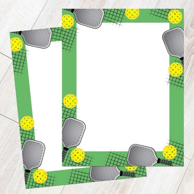 Great Papers Pickleball Everyday Letterhead, Multicolor, 50 Sheets/Pack (2025017)