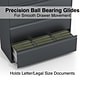 Quill Brand® 5-Drawer Lateral File Cabinet, Locking, Letter/Legal, Charcoal, 42"W (26828D)